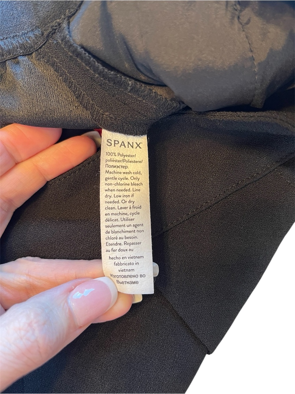 SPANX Crepe Trouser Pant #20542R Classic Black Size M - Picture 9 of 11